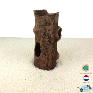 CeramicNature Log mit 1 Ast, Baumstamm-Höhle, ca. 14 × 6 × 6 cm Markenware